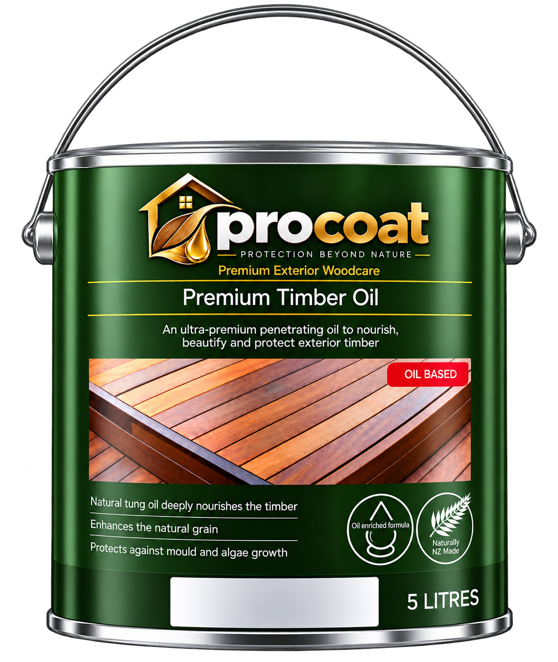 Procoat Premium Timber Oil, 5 litre tin
